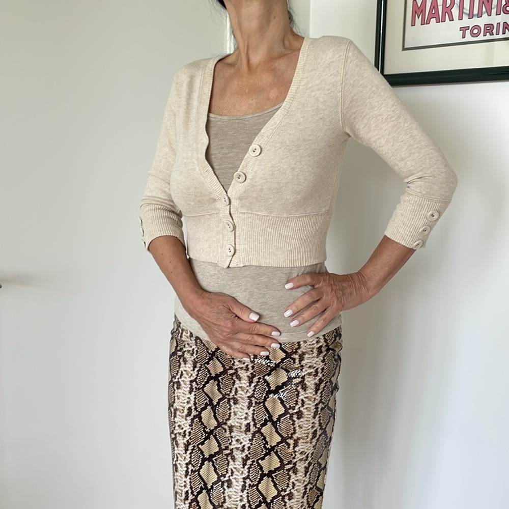 Crop button up summer cardigan